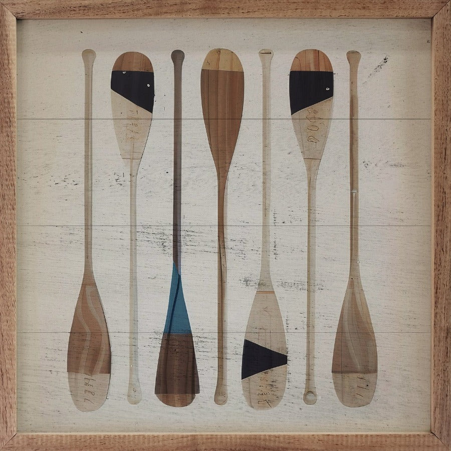 Seven Oars Framed Picture