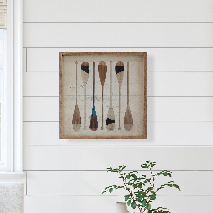 Seven Oars Framed Picture