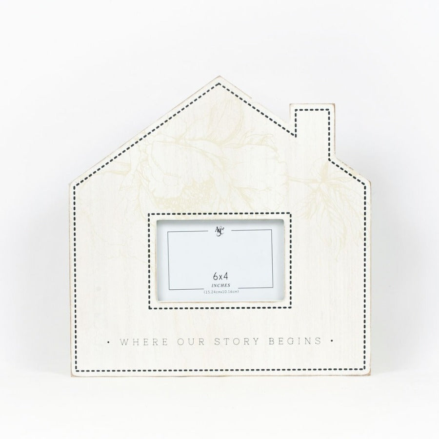 "Where Our Story Begins" Wood Picture Frame