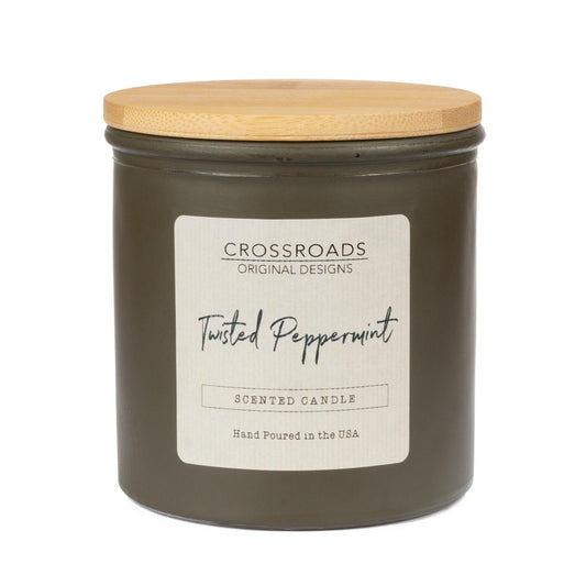 Crossroads Candle | Twisted Peppermint Candle | 14 oz Jar