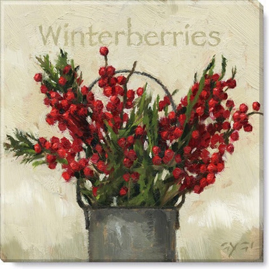 Winterberries Giclee Canvas Wall Art