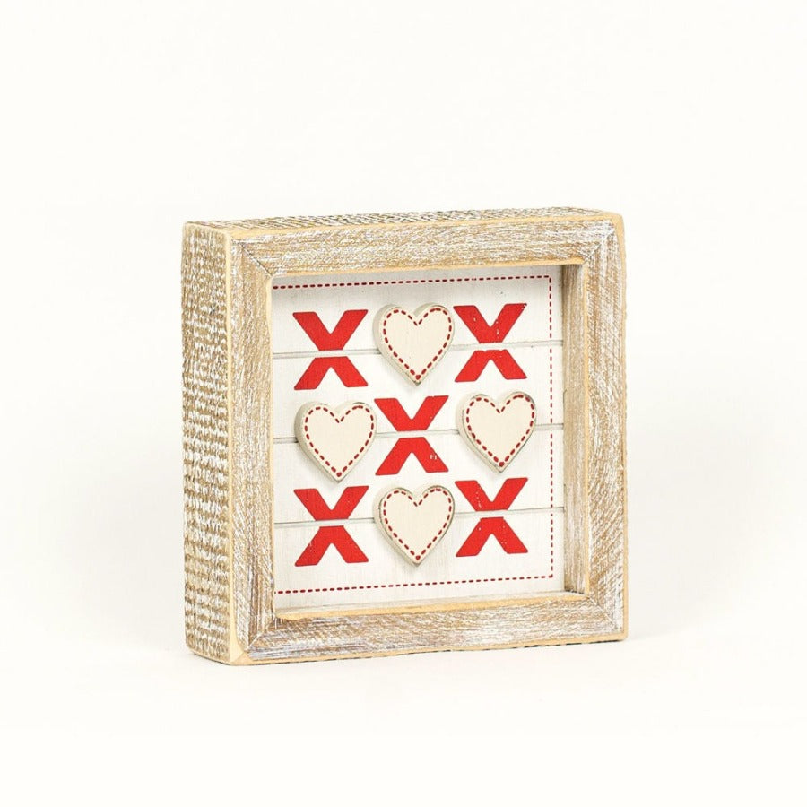 XOXO/Leprechaun Reversible Wood Framed Sign
