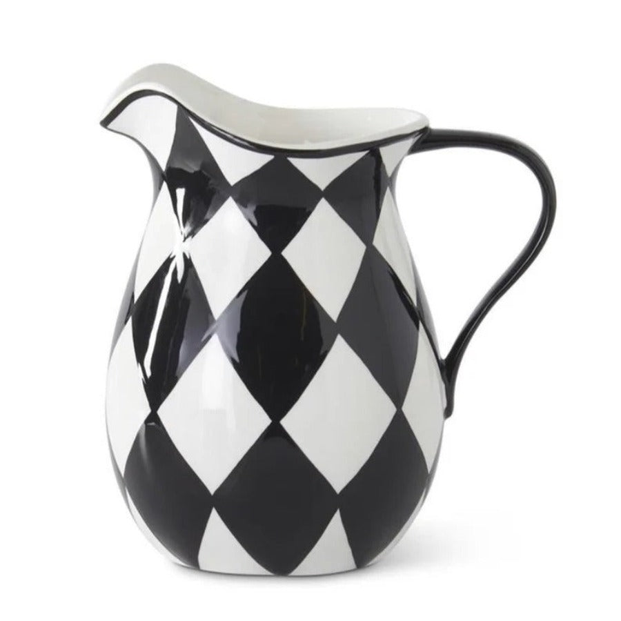 Black & White Harlequin Pitcher