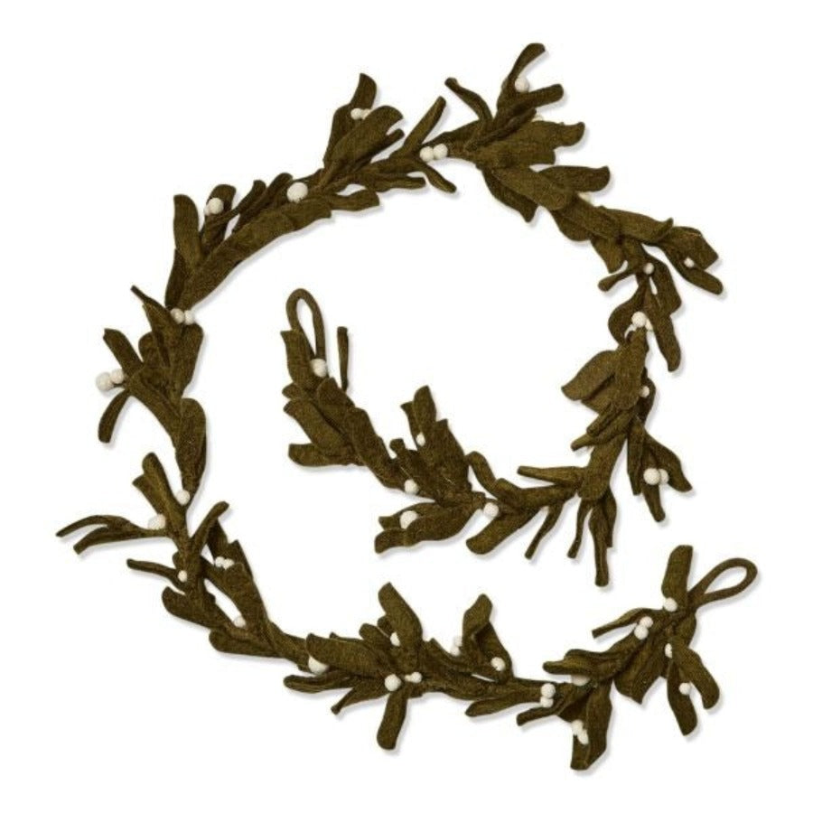 Mistletoe Wool Felt Garland