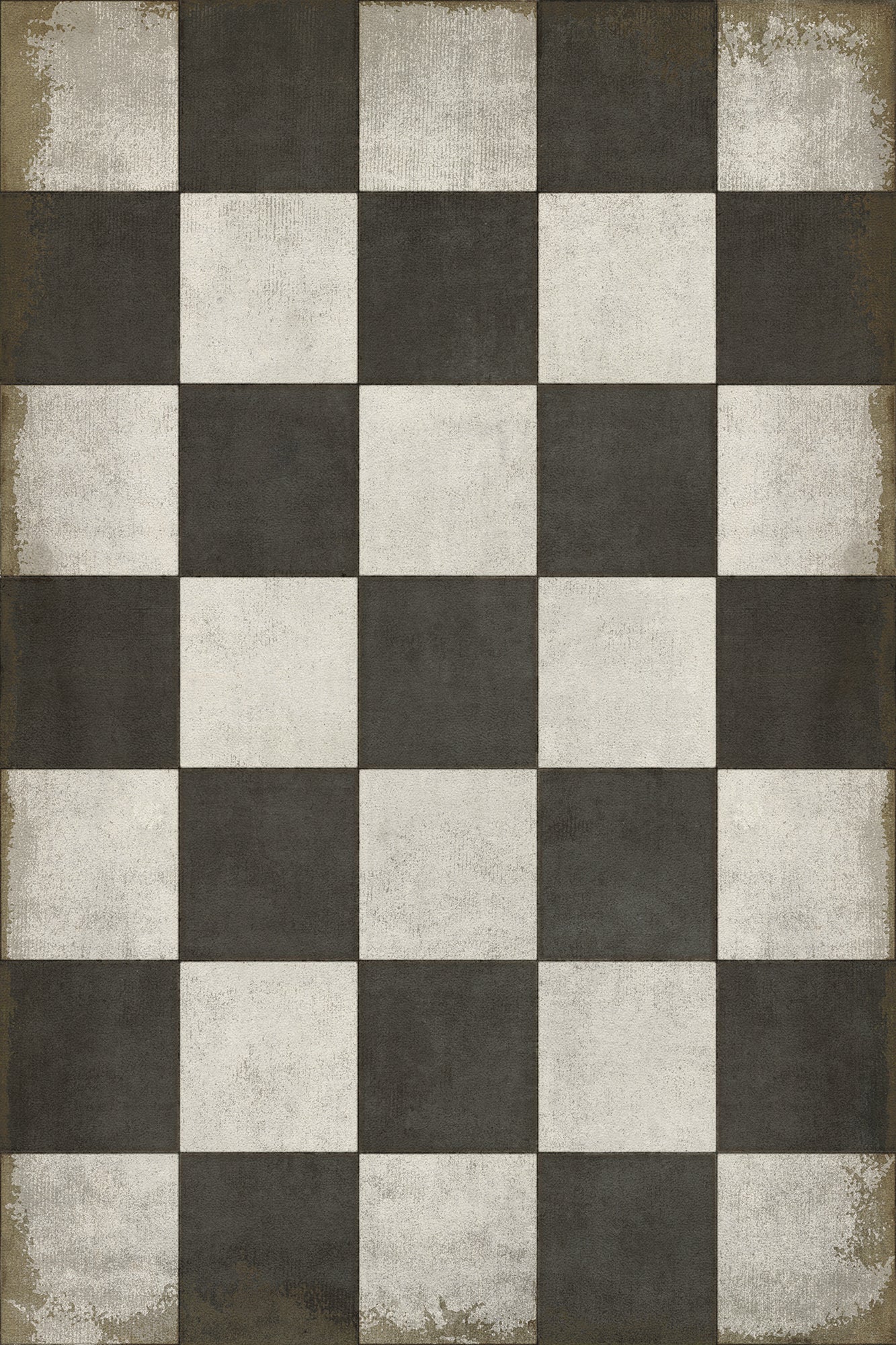 Vintage Vinyl Floorcloth (Pattern 07 Checkered Past)