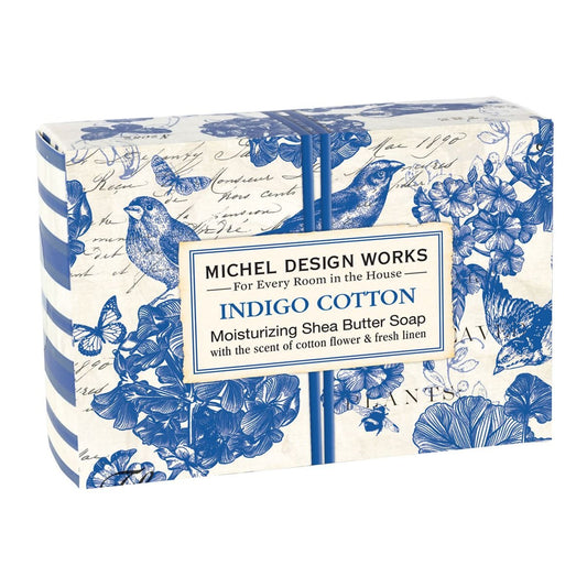 Indigo Cotton Boxed Soap | 4.5 oz