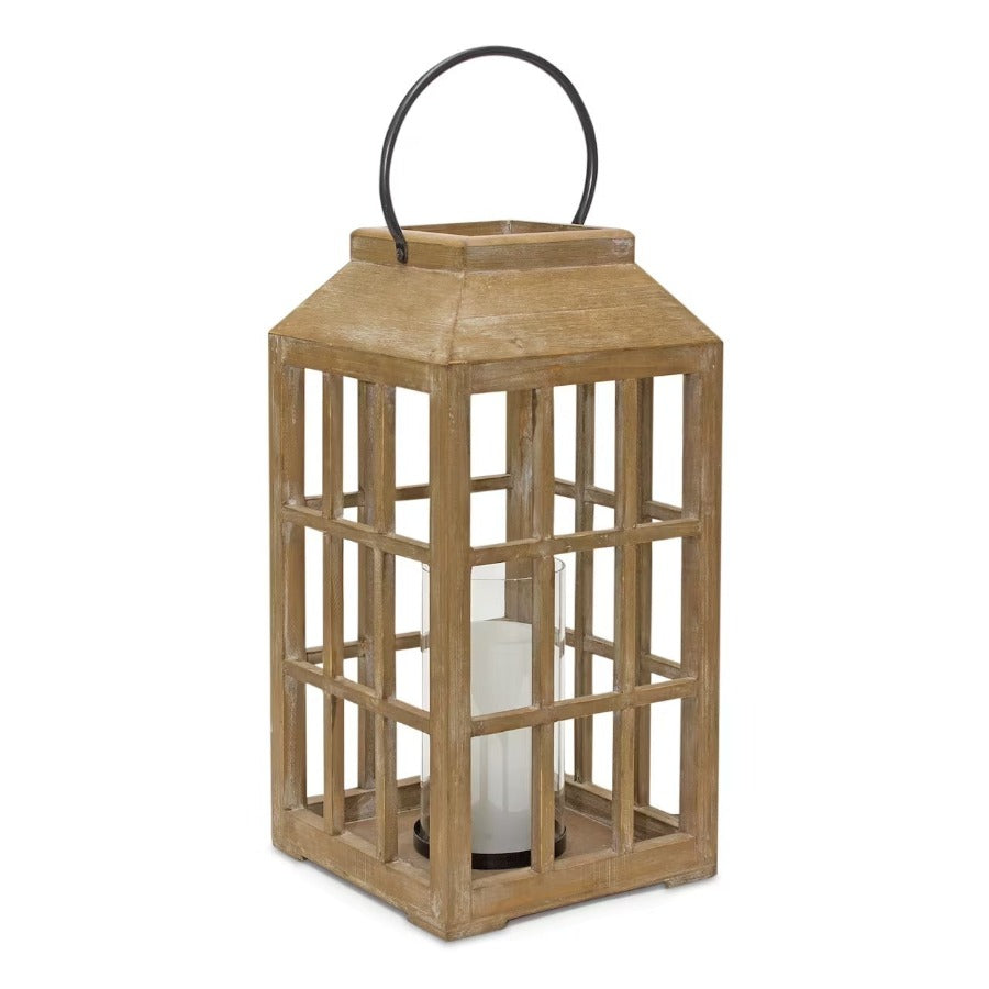 Decorative Weathered Wooden Lantern