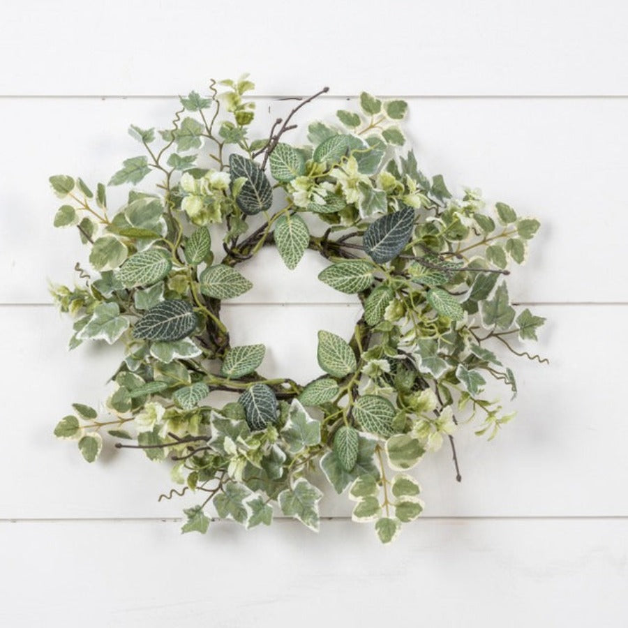 Mixed Foliage Candle Ring