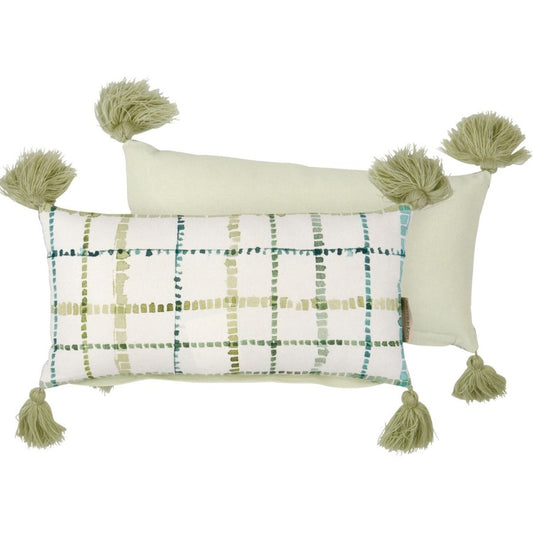 Spring Plaid Pillow