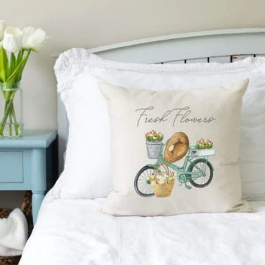 Fresh Flower Bike Pillow