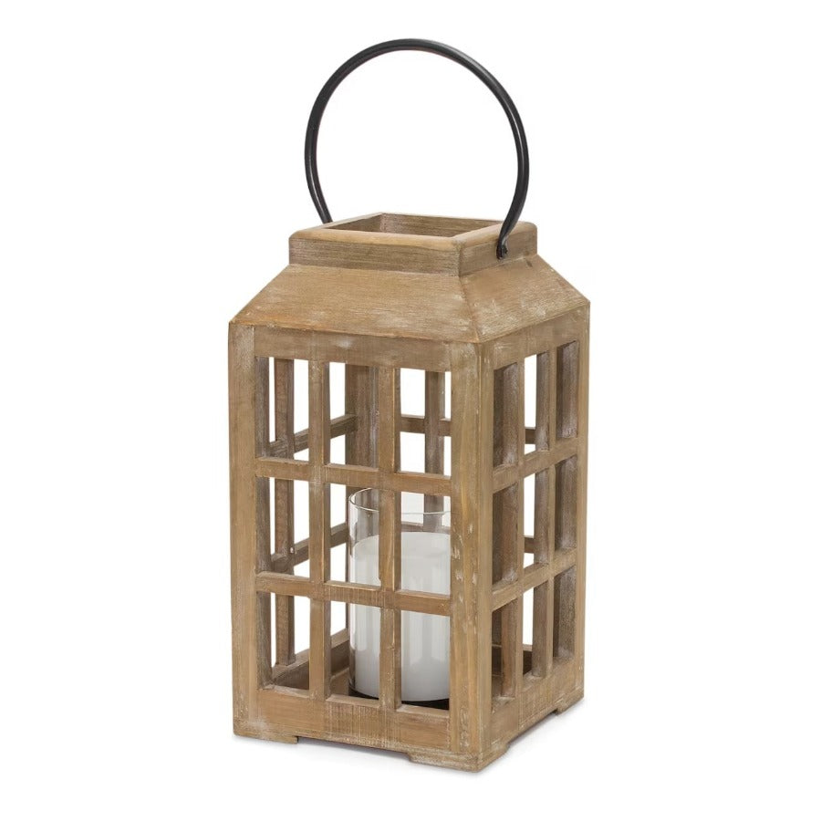 Decorative Weathered Wooden Lantern